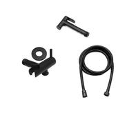 Robinet en laiton chromé pour salle de bain - Nettoyage haute pression - Hygiène - Douche portable - Ensemble d'accessoires de pulvérisation (noir A)