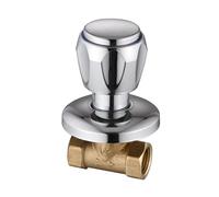 Robinet en laiton foncé DN15, interrupteur dissimulé, douche de salle de bain, alimentation en eau solaire à ouverture rapide avec accessoires d'entretien intégrés au mur.(DN15-4)