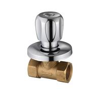 Robinet en laiton foncé DN15, interrupteur dissimulé, douche de salle de bain, alimentation en eau solaire à ouverture rapide avec accessoires d'entretien intégrés au mur.(DN20)