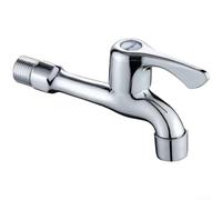 Robinet en laiton pour machine à laver - Poignée unique - Bec extra long de 14 cm - Portée améliorée pour buanderie, garage, sous-sol - Design moderne et simple (B)