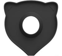 Robinet en silicone pour tapis de protection anti-éclaboussures avec design en forme de chat pour une protection résistante à l'eau contre les déversements sur les plans de travail (noir)