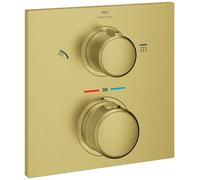 Robinet Encastrable Douche Grohe Allure thermostatique 2jets Cool Sunrise brossé