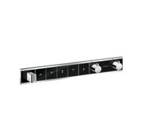 Robinet Encastrable Hansgrohe RainSelect thermostatique Douche 5 fonctions avec support douchette Noir/Chromé