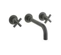 Robinet encastré Crosswater MPRO à tête croisée - gunmetal PRC130WNT