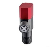 Robinet Équerre 304 - Vanne d'Arrêt Quart de Tour pour Lavabo et Toilette - Résistant 1/2" x 3/8"(hot)