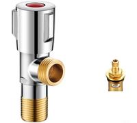 Robinet Équerre Laiton 1/2" Anti-Fuite Quart de Tour(AD) | Laiton épaissi, mécanisme quart de tour, joint auto-étanche, pour idéal cuisine, salle de bain