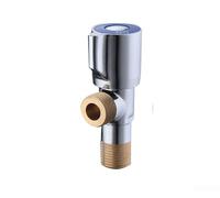Robinet Équerre pour cuivre G1/2 Vanne Arrêt 1/4 Tour Robinet(Blue) | Laiton grade 59 épais, noyau céramique lisse, étanchéité parfaite, pression 1.2MPa, anti-corrosion
