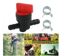 Robinet essence universel 8 mm avec 2 colliers de serrage pour cyclo scooter moto tondeuse carburant essence