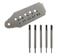 Robinet et Die Lot de 0,6 mm à 1,00 mm 5 tarauds et filières montre Outil de réparation