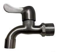 Robinet étendu en acier inoxydable avec ouverture rapide et contrôle de style clé, résistant aux hautes températures pour une gestion stable du débit d'eau (6 points)