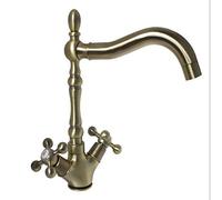 Robinet Évier Cuisine Bec Haut Antico Mélangeur Lavabo Laiton JH-1694