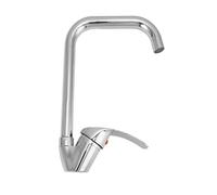 Robinet Évier Cuisine Bec Haut Antique Mélangeur Lavabo Chromé 8068