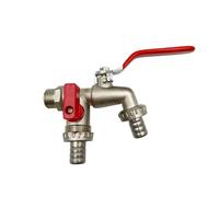 Robinet extérieur 3/4" résistant au gel avec 2 sorties | Robinet d'extérieur pour arrosage de pelouse, jardinage, lavage de voiture, entretien des plantes