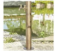 Robinet extérieur à colonne d'eau, borne d'arrosage antigel, robinet de jardin en laiton avec support pour fontaine, élément d'eau durable pour la cour, parfait pour l'irrigation et le jardi