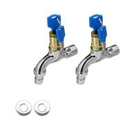 Robinet Extérieur avec Serrure, 2 pièces Robinet Extérieur Antivol, Robinet Exterieur Jardin, Robinet Extérieur Verrouillable, adapté au Jardin, à L'extérieur 0XBIT