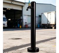 Robinet extérieur cylindrique vertical avec serrure mpêche une utilisation sans surveillance, pour la prise d'eau temporaire d'entrepôt, bouche d'incendie cour(Height: 95cm/37.4in)