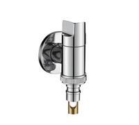 Robinet Exterieur Robinet de Machine à laver mural en laiton massif, robinet simple froid G1/2/G3/4, Mini Bibcock, jardin extérieur, vadrouille piscine(Color2)
