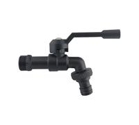Robinet ExtéRieur Robinet en laiton noir for jardin extérieur, robinet antigel avec double sortie for machine à laver, de tuyau 1/2 pouce for pour le Jardin(Outdoor Faucet1)