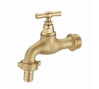 Robinet Extérieur Traditionnel mâle 15x21 - mâle 20x27 + raccord au Nez Ø15 NOYON & THIEBAULT