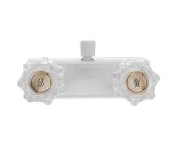 Robinet Extractible pour Camping-deux Poignées, Blanc