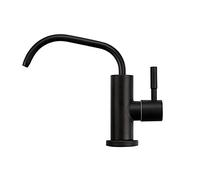 Robinet filtrant à eau potable rotatif à 360° noir pour système de filtration d'eau potable de 6,35 mm, purification de l'eau durable et efficace