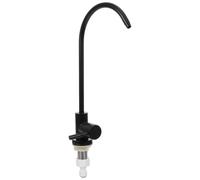 Robinet Filtrant Noir en Acier Inoxydable 1/2 Pouce, Pivot 360° | Contrôle Précis du Débit, Installation Rapide Adaptateur, Usage Bar Cuisine, Finition Moderne Minimaliste
