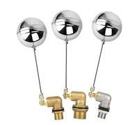 robinet flotteur , 1pcs, à flotteur en laiton/acier inoxydable DN15 DN20 DN25, vanne de régulation à bille flottante à ouverture rapide, noyau en céramique for château d'eau/citerne(Brass Type,DN15)