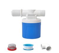Robinet flotteur 3/4" 1/2" Entrée d'eau automatique Robinet flotteur avec raccord latéral, contrôle automatique du niveau d'eau, pour piscine, réservoirs de bétail, aquaculture, abreuvoir pour bétail