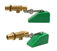 Robinet Flotteur D'Eau en Laiton 1/2" Avec Bras Ajustable, Robinet Flotteur à Bille Original pour éTangs, Abreuvoirs pour BéTail, Aquariums, Aquaculture, Hydroponie et RéServoirs, Lot de 2
