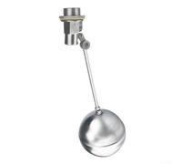 Robinet flotteur en acier inoxydable D20, flotteur de 15,2 cm | Convient aux réservoirs d'eau, réservoirs, corps et flotteur en acier 304, arrêt automatique, tige réglable