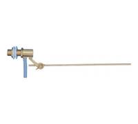 Robinet flotteur laiton réglable, siège inox, tige longueur 250 mm, Ø 15/21 RIQUIER