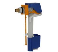robinet flotteur NF hydraulique à Remplissage Différé, Alimentation latérale, Blanc