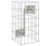 Robinet Gabion en acier inoxydable - vidaXL - Argenté - 50x25x25 cm - Résistant aux intempéries - Résistant à la rouille