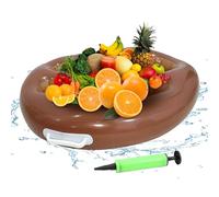 Robinet Gonflable - Support de Poach | 9 -Support de Piscine Haut pour Piscine | Bac Pliant Avec Pompe, Grand Organisateur pour Boissons de Plage, Famille, Anniversaire