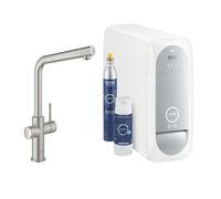 Robinet Grohe Blue Home Bec L Chrome Satiné Avec Filtration Et Gazéification