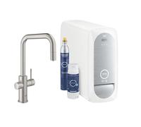 Robinet Grohe Blue Home Chrome Satiné Bec En U Et Douchette Extractible | 31543
