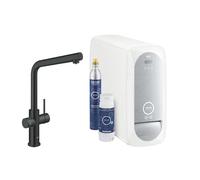 Robinet Grohe Blue Home Noir Mat Bec L Pour Filtration Et Gazéification D'eau