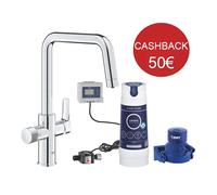 Robinet Grohe Blue Pure Eurosmart Chrome Bec U Système Filtration Eau | 30
