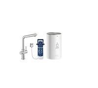 Grohe Red Duo mélangeur de cuisine 30327DC1 supersteel, taille M, bec en L, avec chaudière