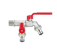 Robinet - INF - Antigel - Double tête - Connexions 1/2"" et 3/4"" - Arrosage de jardin