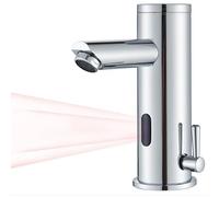 Robinet Infrarouge Electronique,Mitigeur Automatique Chrome,Robinet Automatique de Lavabo,Acier Inoxydable, Anti-empreintes