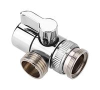 Fdit Robinet Inverseur Bassin Évier Robinet d'eau Interrupteur Valve en Laiton Pommeau De Douche Vanne D'arrêt pour Salle De Bains Cuisine Lavabo