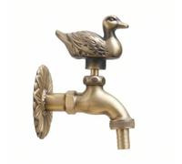 Robinet Jardin avec Rosace Bronze, style to 3 | Antique, Résistant contre Intempéries, Robinet avec Rosace Décorative, pour Terrasse, Jardiniers