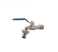 Robinet Jardin Robinets de jardin en alliage Zinc, Irrigation industrielle et domestique, avec double mamelon robinet balcon extérieur, salle bains(Type1)