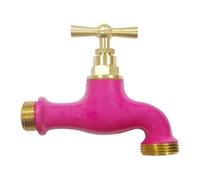 Boutté - Robinet laiton rose - Entrée 15x21 (1/2") Nez 20x27 - Raccord standard arrosage - Finition décorative