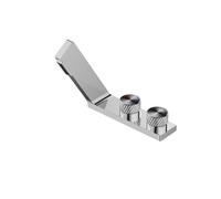 Robinet Lavabo Cascade a 2 Boutons Robinet Salle Bain Sur Plan Mitigeur Lave Main Monotrou,chromé