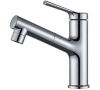 Robinet lavabo - CECIPA MAX - Mitigeur monotrou chromé extractible - Douchette 50 cm - Cartouche céramique - Bec 2 fonctions