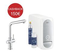 Robinet Lavabo Grohe Blue Home Bouche L pour Filtration Et Gasatura Eau 314