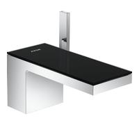 Robinet lavabo Hansgrohe AXOR MyEdition 70 avec verre noir avec garniture push open avancée 15.1 cm chrome 47010600