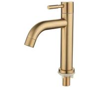 Robinet Lavabo - PZCC - Design Moderne - Doré - Acier inoxydable SUS304 - Mousseur remplaçable économique